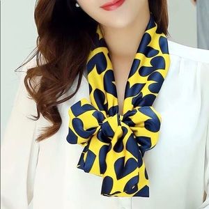 Skinny scarf, Silky feel scarf, High quality